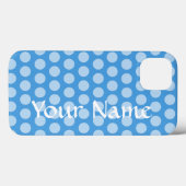 スカイブルーモロッコモードドット Case-Mate iPhoneケース (裏面 (横))