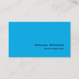 スカイブルーユニークトレンディープロフェッショナルミニマリスト 名刺
