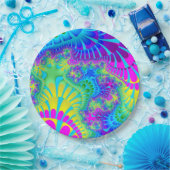 スカイブルーレインボーメルト ペーパープレート (パーティー)