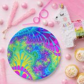 スカイブルーレインボーメルト ペーパープレート (パーティー)