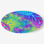 スカイブルーレインボーメルト ペーパープレート (アングル)