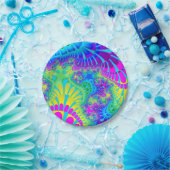 スカイブルーレインボーメルト ペーパープレート (パーティー)