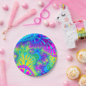 スカイブルーレインボーメルト ペーパープレート (パーティー)