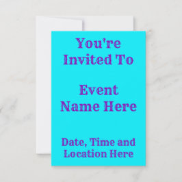 スカイブルーレインボーメルト 招待状