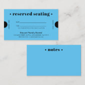 スカイブルーレトロリザーブドシーティングデンタル 予約カード (正面/裏面)