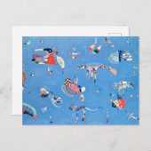 スカイブルーワッシーカンディンキー ポストカード (正面/裏面)