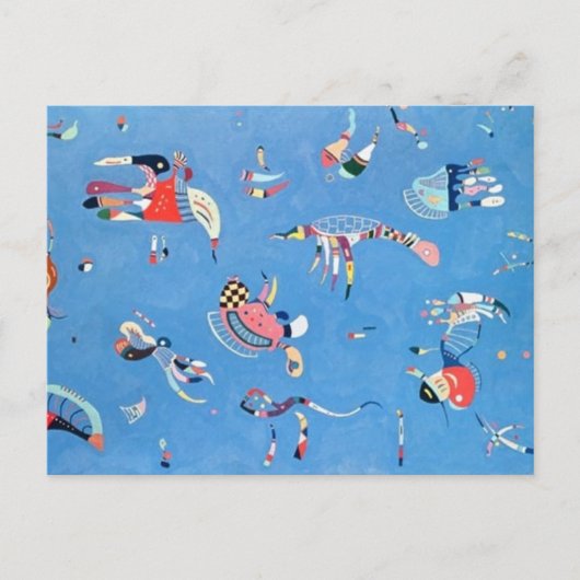 スカイブルーワッシーカンディンキー ポストカード (正面)