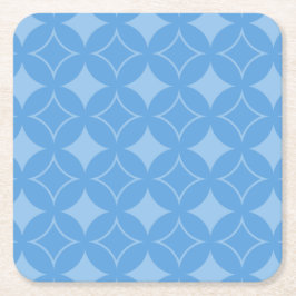 スカイブルー七宝パターン スクエアペーパーコースター