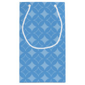 スカイブルー七宝パターン スモールペーパーバッグ (裏面)