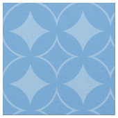 スカイブルー七宝パターン ファブリック (クローズアップ)