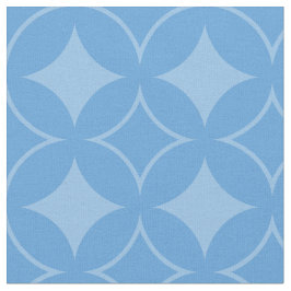 スカイブルー七宝パターン ファブリック