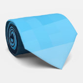 スカイブルー勾配 |ピクセル正方形ブロック | ネクタイ (ロール)
