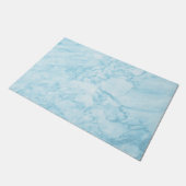 スカイブルー大理石 ドアマット (アングル)