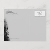 スカイブルー幽霊のよく出るミストハローウィンパーティはがき インビテーションポストカード (裏面)