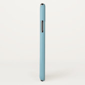 スカイブルー無地のカラー背景iPhone Xケース Case-Mate iPhoneケース (裏面/右)