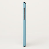 スカイブルー無地のカラー背景iPhone Xケース Case-Mate iPhoneケース (裏面/左)