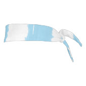 スカイブルー白ストライプ色 タイヘッドバンド (回転90)