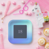 スカイブルー紙プレート ペーパープレート (パーティー)