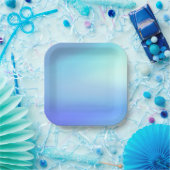 スカイブルー紙プレート ペーパープレート (パーティー)