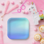 スカイブルー紙プレート ペーパープレート (パーティー)