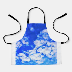 スカイブルー雲 エプロン