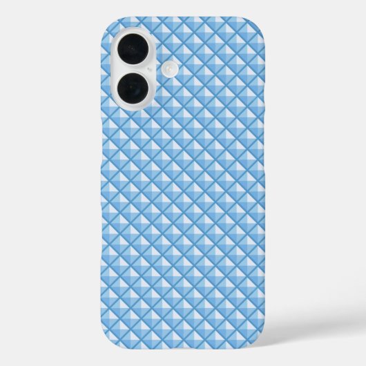 スカイブルー、エナメル色、スタッズグリッド Case-Mate iPhoneケース (裏面)