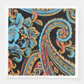 スカイブルー&オータムオレンジヴィンテージペイズリー (正面)