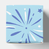 スカイブルー（ネイビーと白いスパークル） フェイバーボックス (上部)