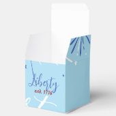 スカイブルー（ネイビーと白いスパークル） フェイバーボックス (オープン)