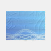 スカイブルー フリースブランケット (正面(横))