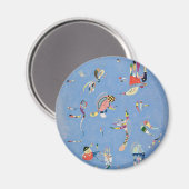 スカイブルー マグネット (正面/裏面)