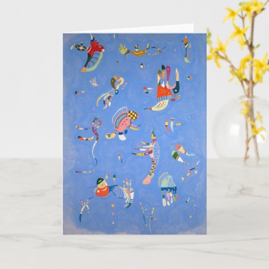 スカイブルー | Kandinsky | カード (黄色い花)