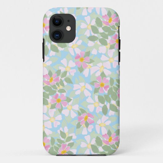 スカイブルーXtreme iPhone 5ケースにピンクのドグロス Case-Mate iPhoneケース (裏面)