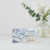 スカイヘロン葬儀ディレクター名刺 名刺 (スタンド正面)