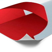 スカイポスターに浮かぶAIDSリボン ポスター (角)