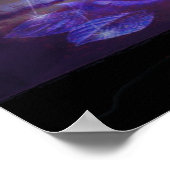 スカイポスターに青いバラ ポスター (角)