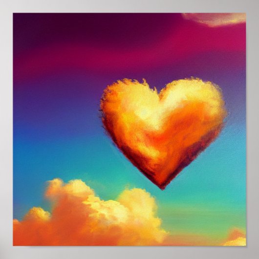 スカイポスターの火災ハート ポスター (正面)