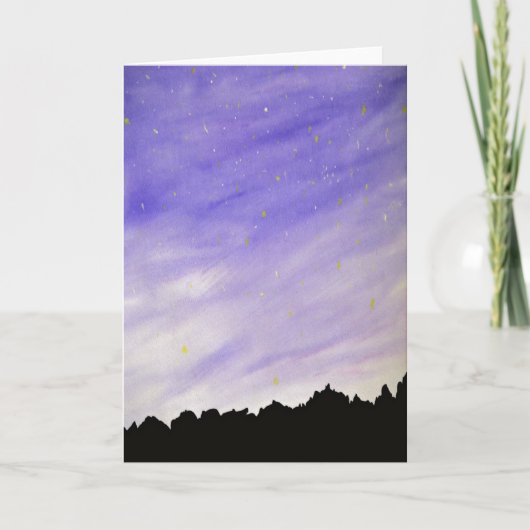 スカイマウンテンナイトバックグラウンド カード (正面)