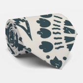 スカイマーツ | モダンでおしゃれな青と白 ネクタイ (ロール)