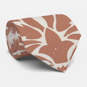 スカイマーツ | モダンでトレンディなブラウンとホワイトのオフィス ネクタイ (ロール)