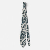 スカイマーツ | 現代的でおしゃれな青と白 ネクタイ (正面)