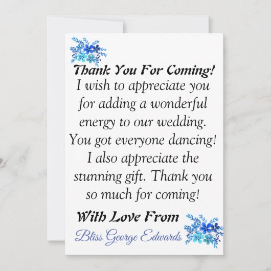 スカイマーツ | 素晴らしい感謝の気持ちを伝えるカード サンキューカード (正面)