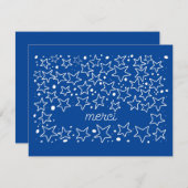 スカイメルシのスターフランスのズ サンキューカード (正面/裏面)