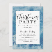 スカイモダンダスティブルースノーフレーク 招待状 (正面)