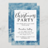 スカイモダンダスティブルースノーフレーク 招待状 (正面/裏面)