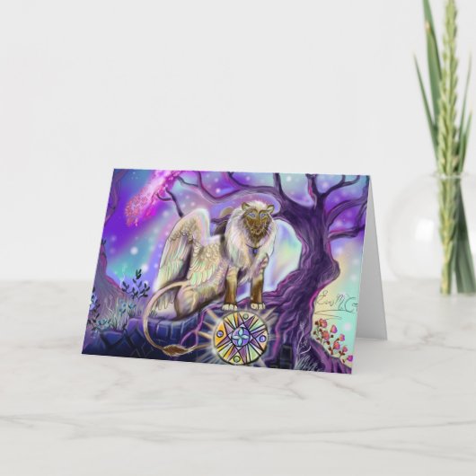 スカイライオン～グリーティングカード カード (正面)