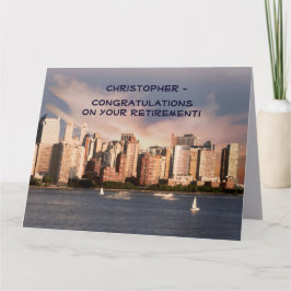 スカイラインからのジャンボ退職祝い カード