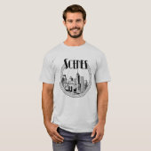 スカイラインのシーン円形 Tシャツ (正面フル)