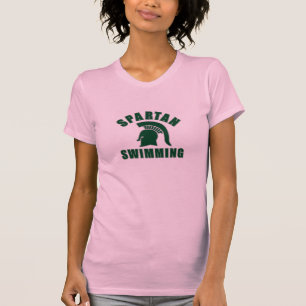 スカイラインのスパルタ式の水泳のTシャツ Tシャツ