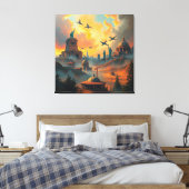 スカイラインの守護者 キャンバスプリント (インサイチュ (寝室))